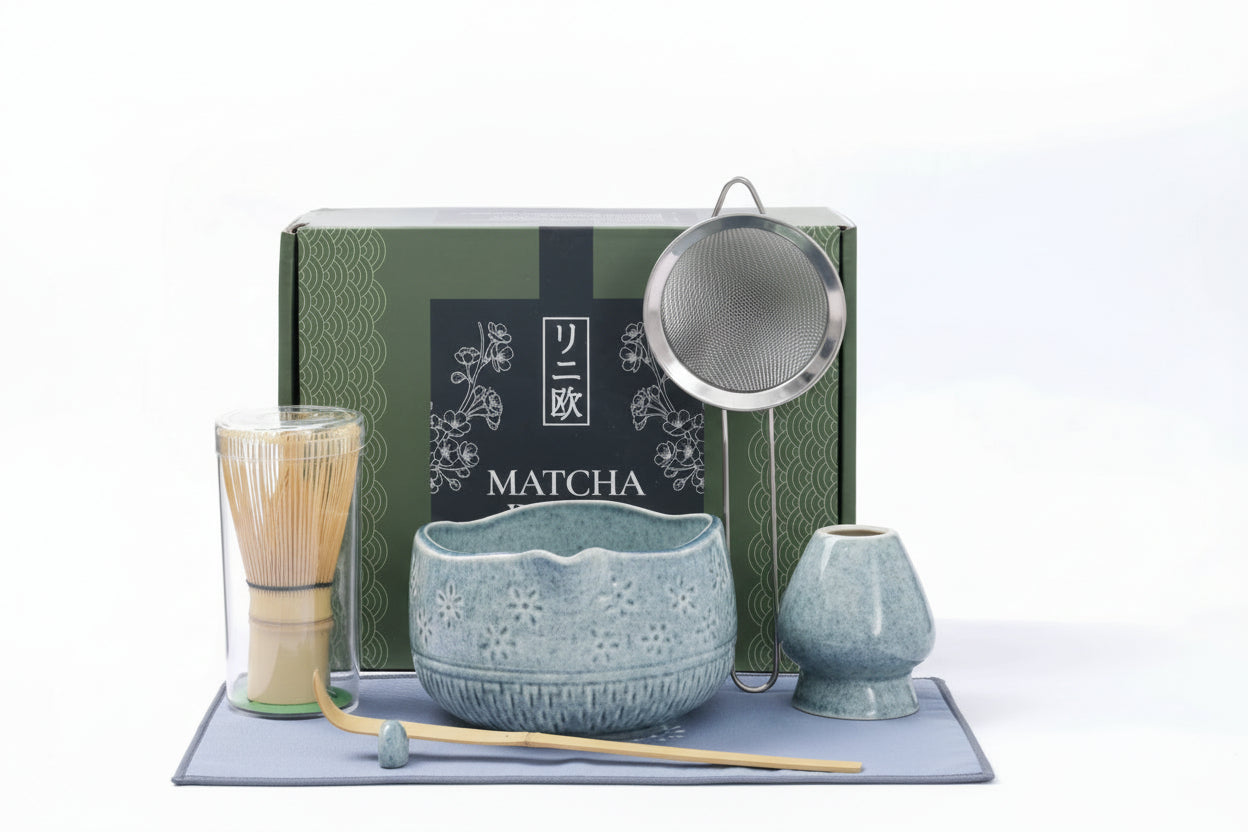 Ceramic Tea Ritual Whisk & Bowl Set