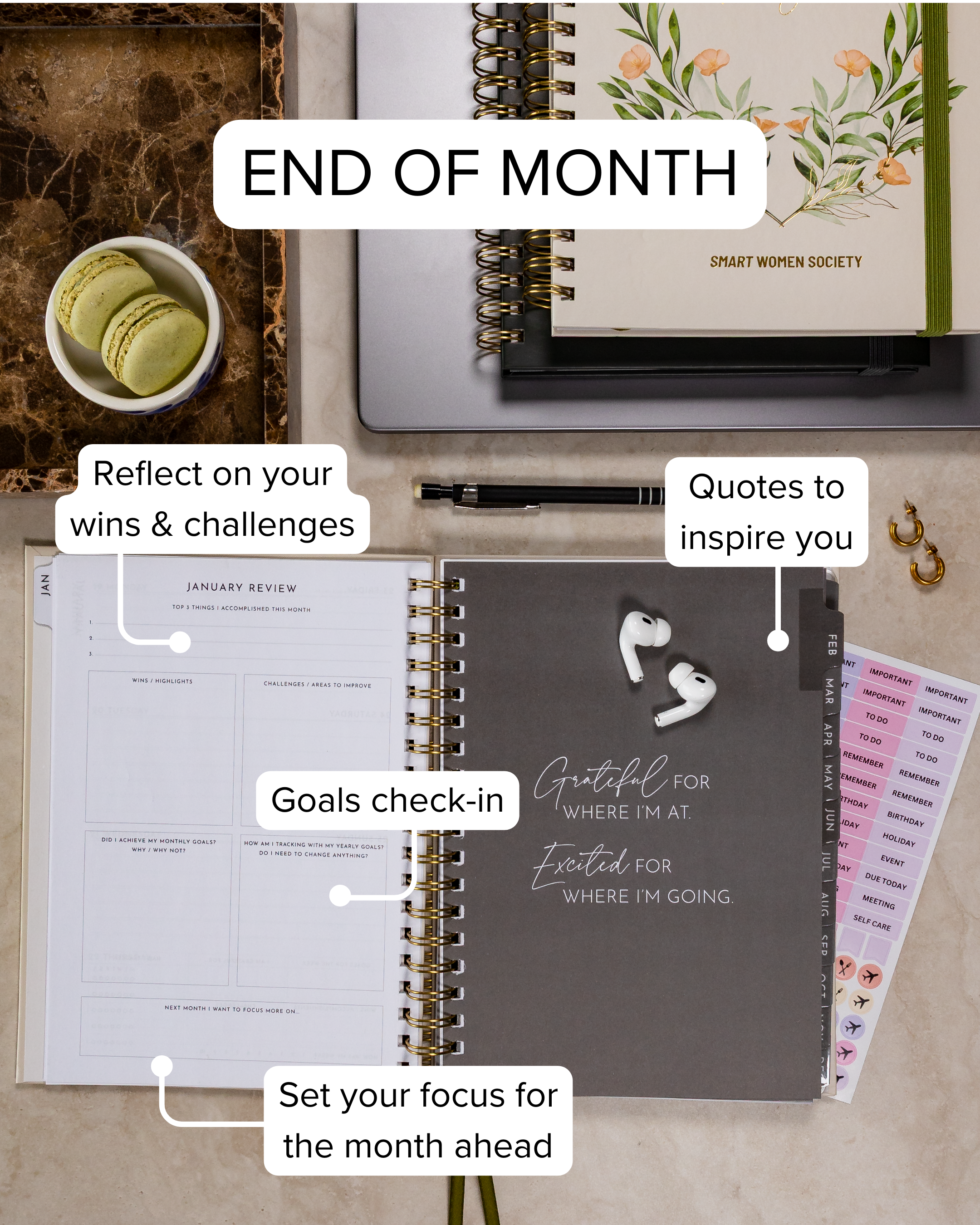Smart Women Society - B5 Week-to-View - 2026 Calendar Year Diary/Planner