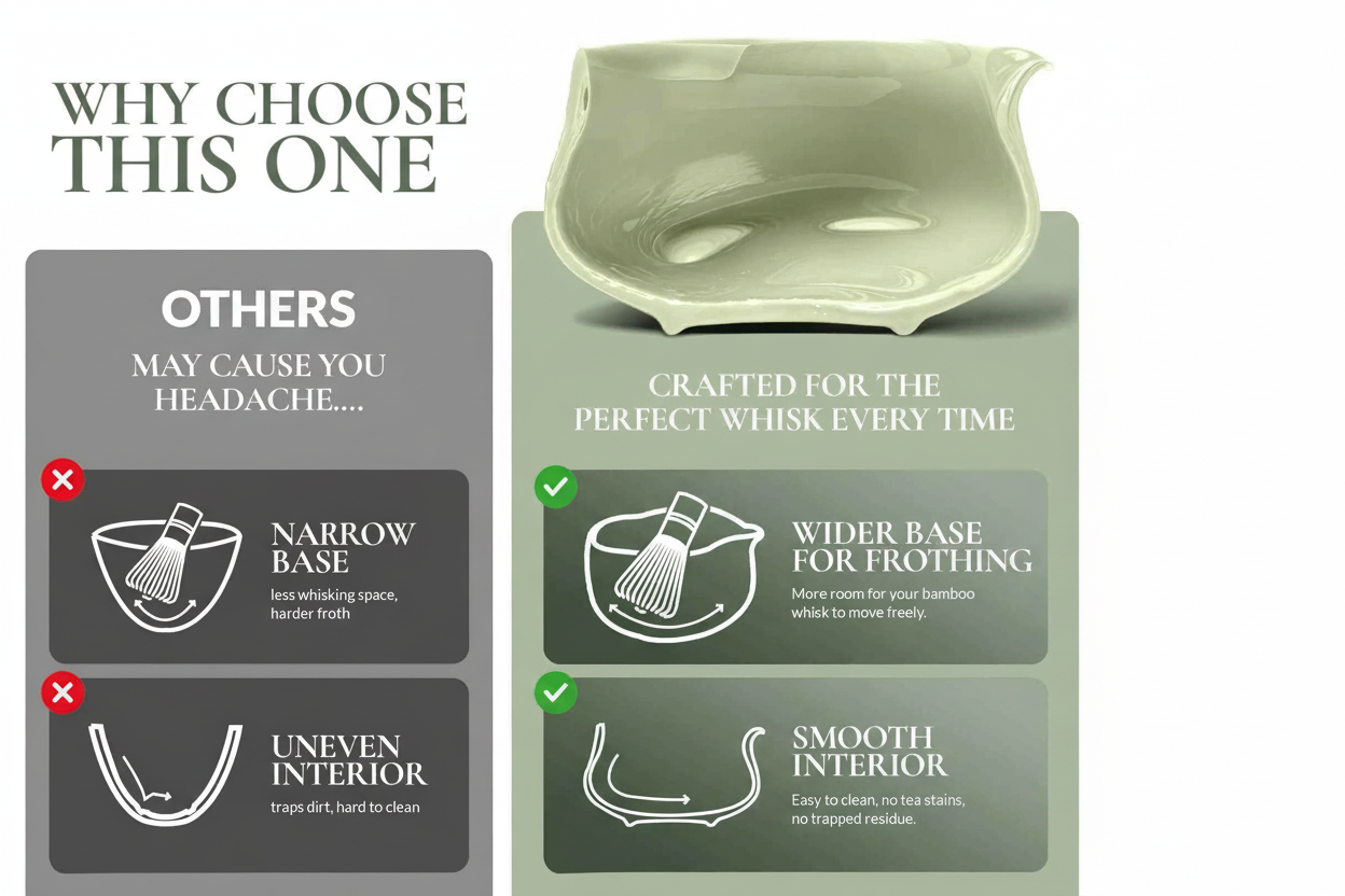 Ceramic Tea Ritual Whisk & Bowl Set