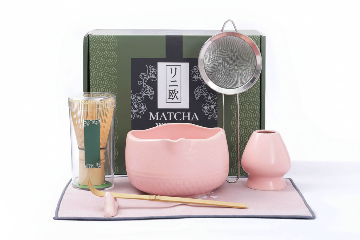 Ceramic Tea Ritual Whisk & Bowl Set