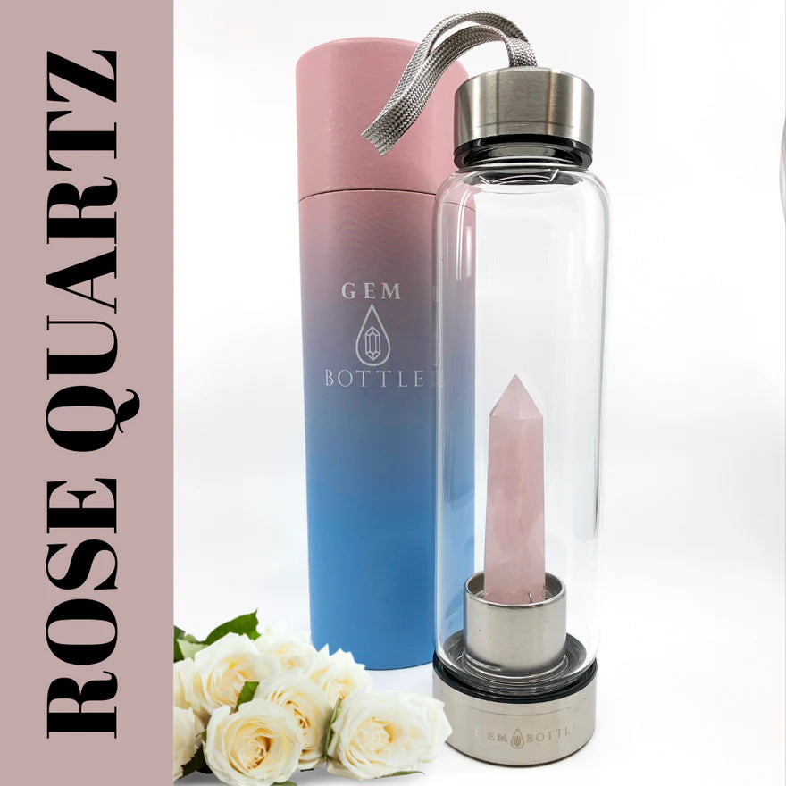 Mindful Hydration Glass Water Bottle