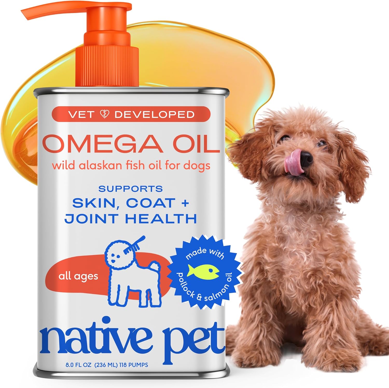 Omega-3 Fish Oil, Skin & Coat Health Supplement For Dogs