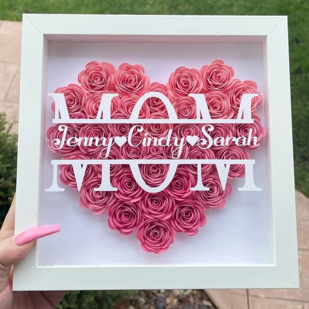 Heartfelt Name Shadowbox Frame Keepsake