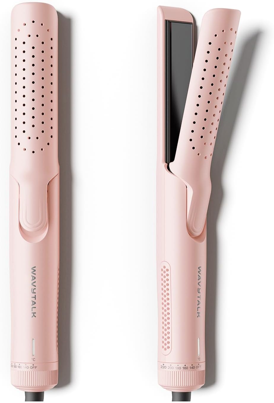 Wavytalk Cool Curl Airflow Styler, 2 in 1 Flat Iron and Curling Iron
